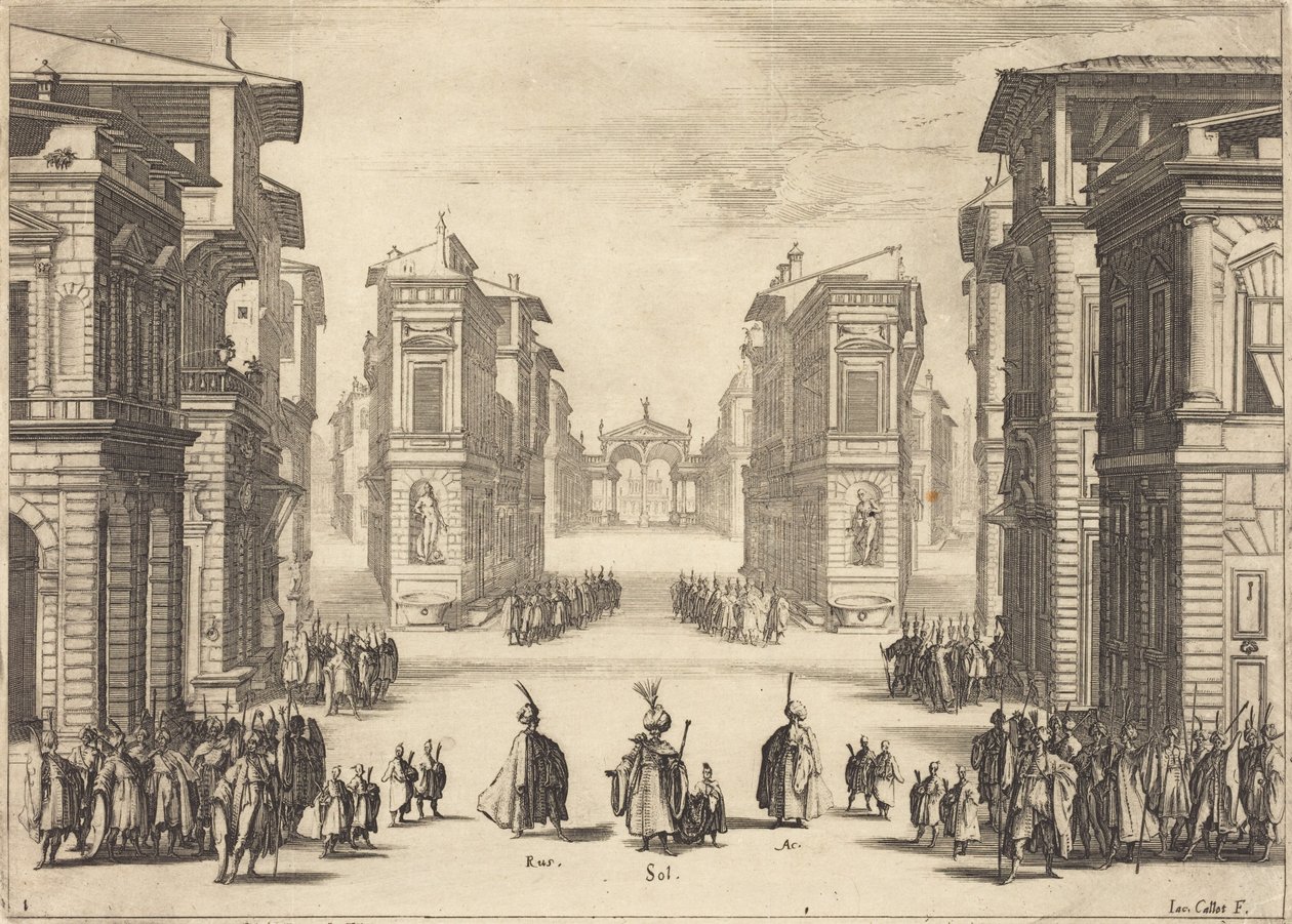 O Solimano, Ato I de Jacques Callot