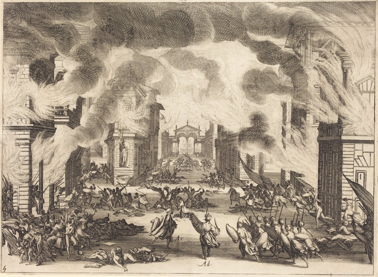 O Solimano, Ato V de Jacques Callot