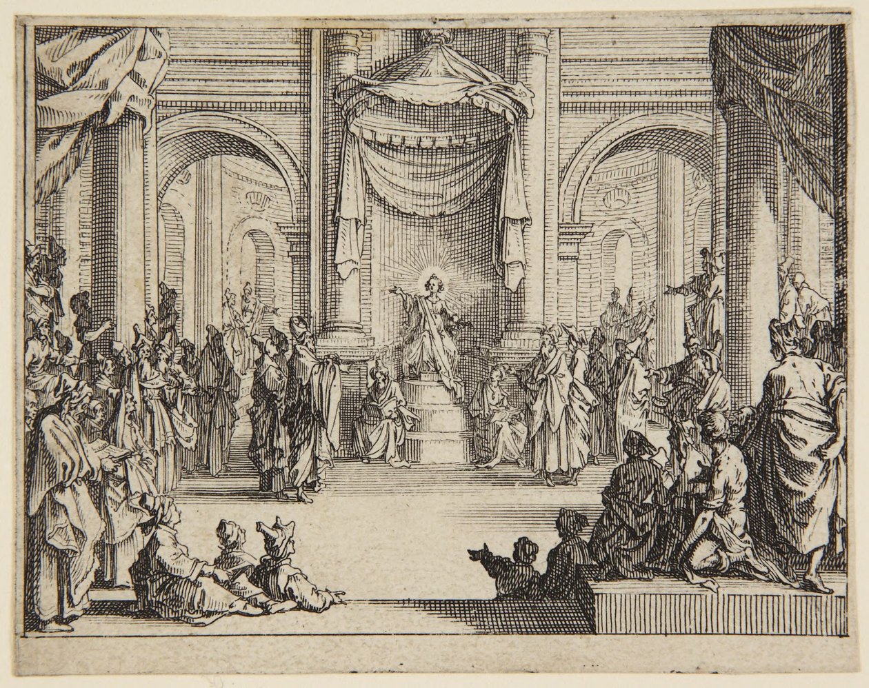 O Menino Jesus entre os doutores da Lei de Jacques Callot