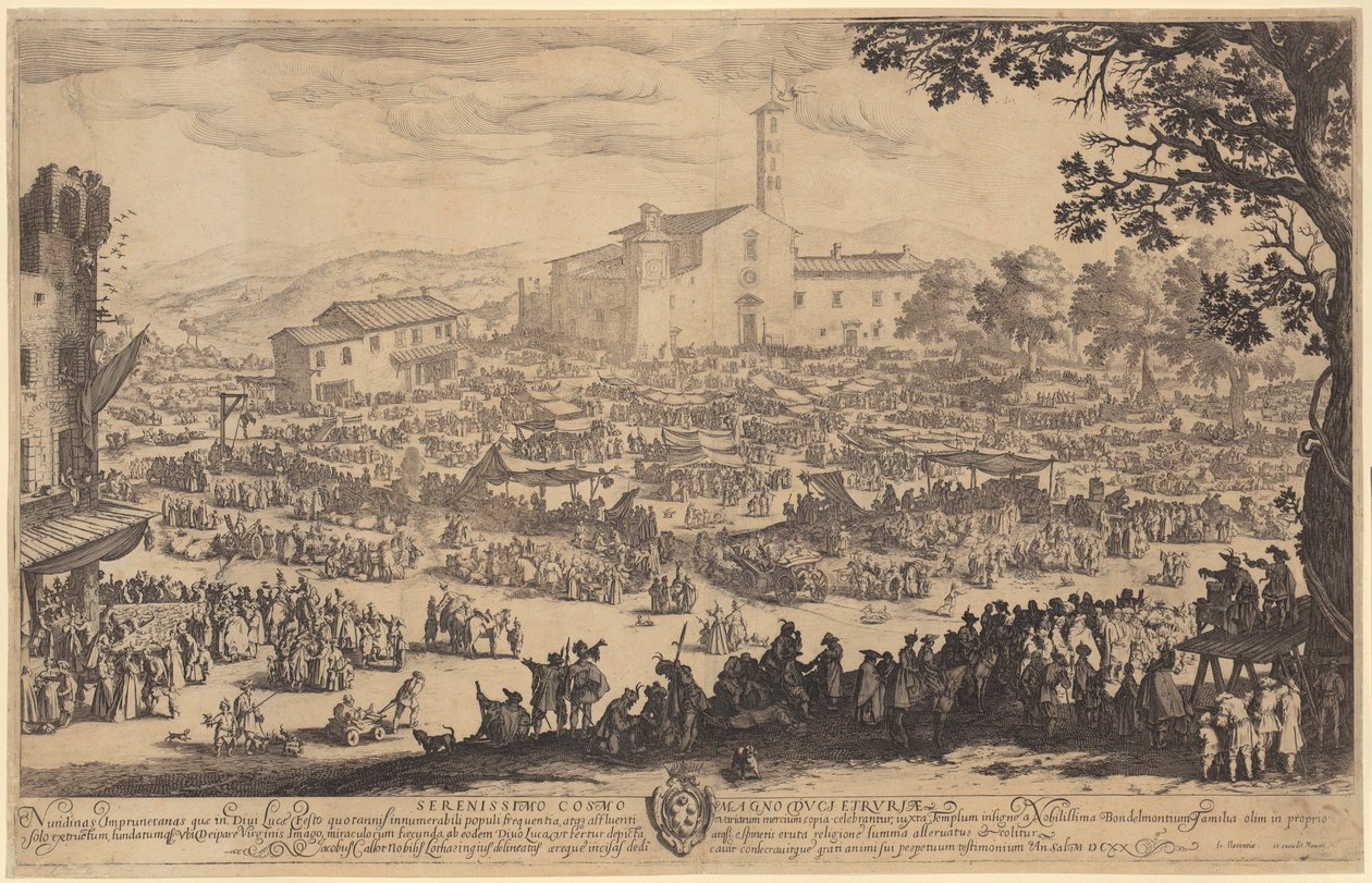 Feira de Impruneta de Jacques Callot