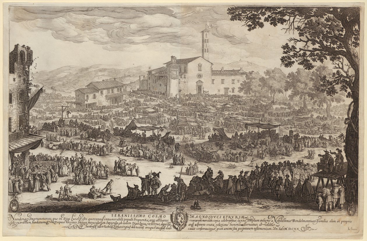 Feira de Impruneta [Versão florentina] de Jacques Callot