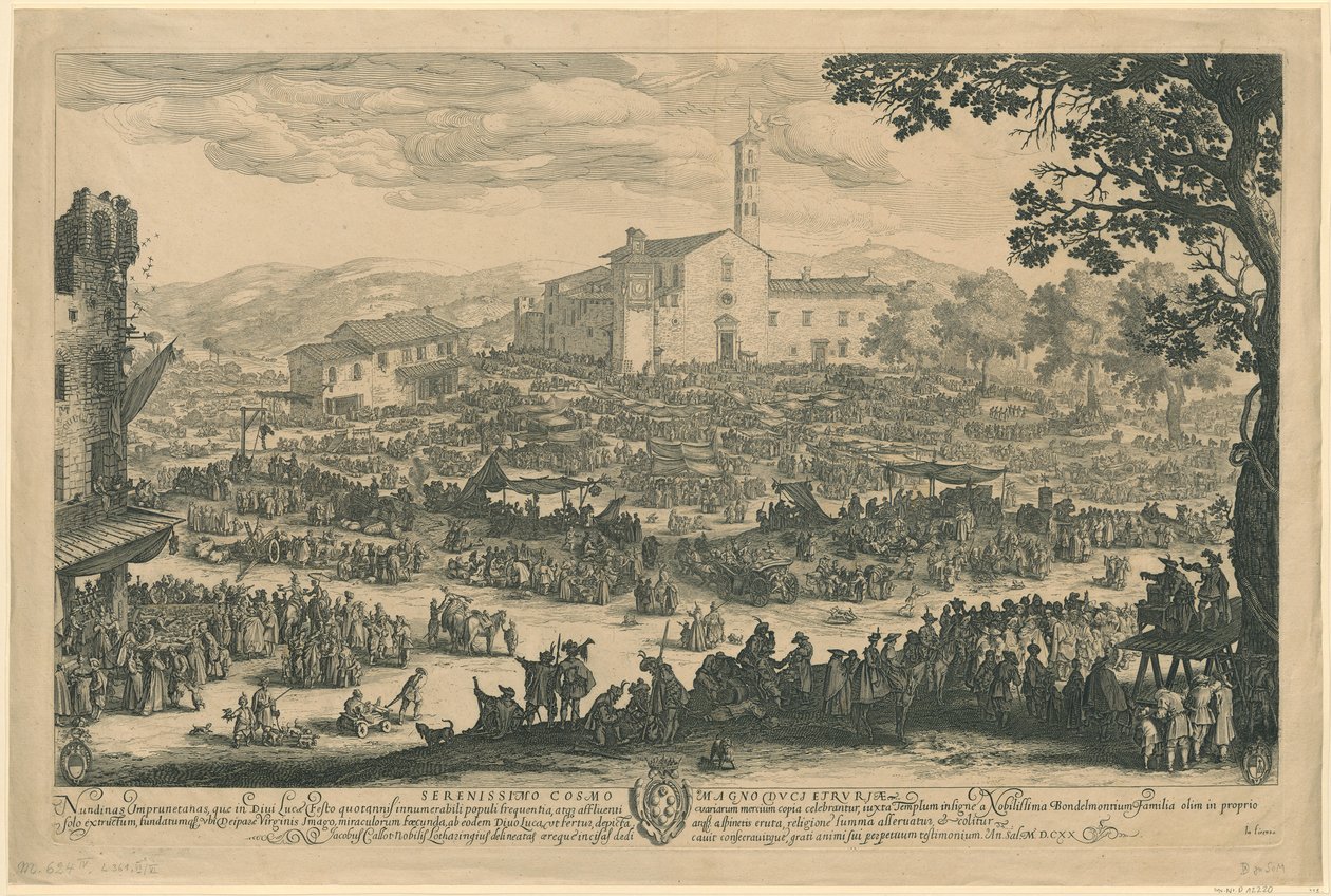 Feira de Impruneta [versão florentina] de Jacques Callot