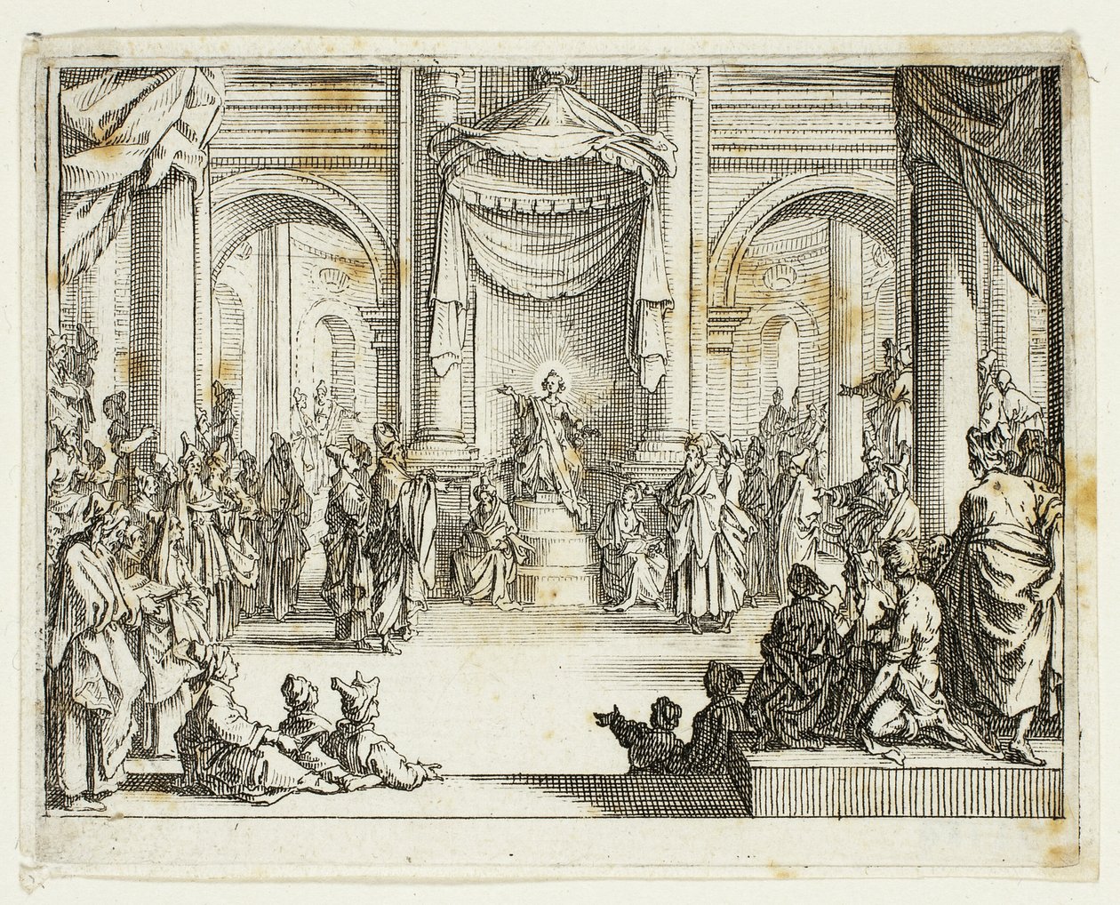 Jesus entre os médicos, do Novo Testamento de Jacques Callot