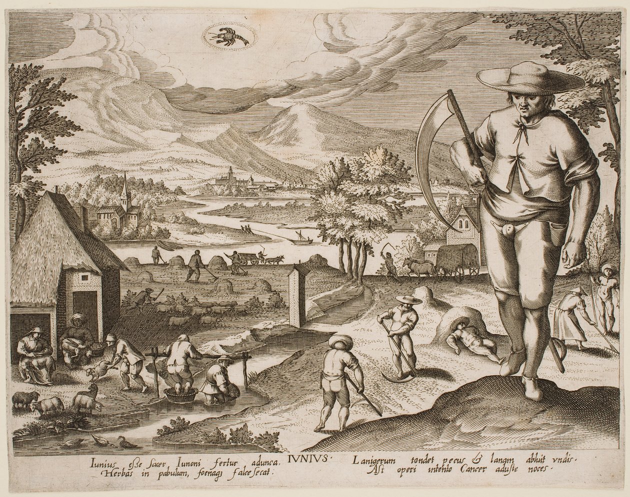 Junho, da série «Os Meses» de Jacques Callot