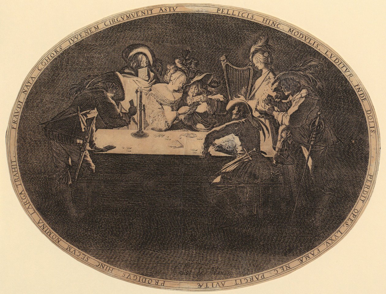 Jogadores de cartas de Jacques Callot
