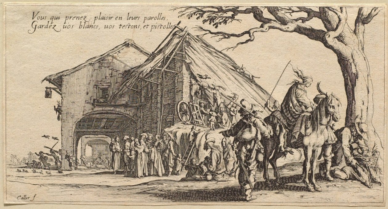 A paragem dos ciganos: Os adivinhos de Jacques Callot