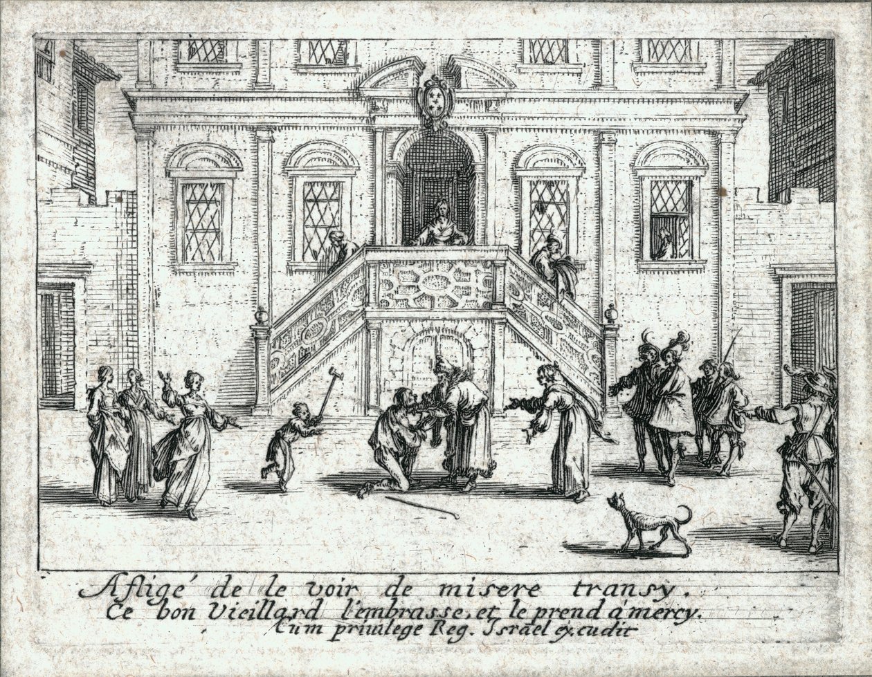 A vida do filho pródigo ... (gravura) de Jacques Callot
