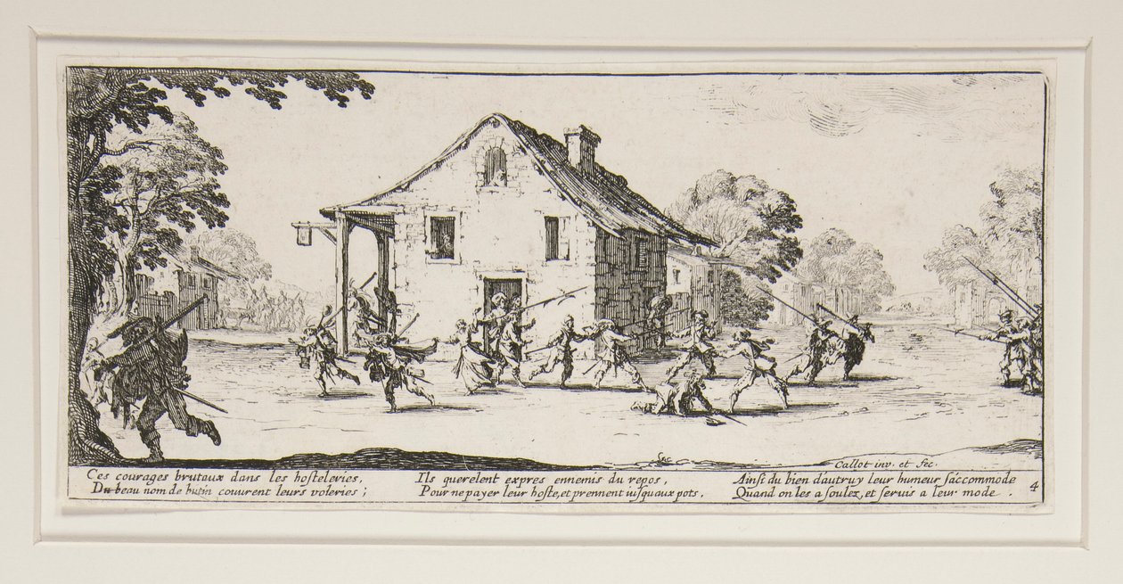 La maraude, placa 4 da série Les grandes miseres de la guerre de Jacques Callot