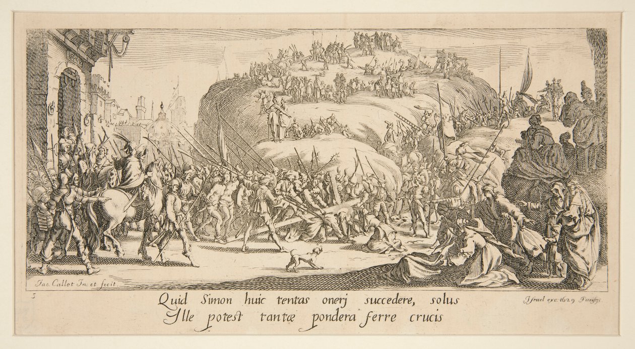 O Transporte da Cruz, de A Grande Paixão de Jacques Callot