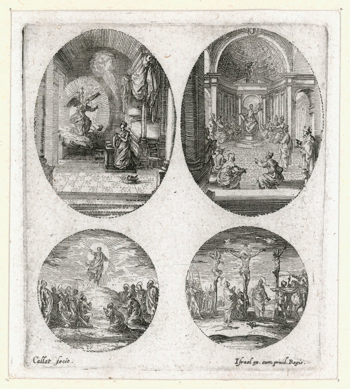 Os milagres da Paixão ... (gravura) de Jacques Callot
