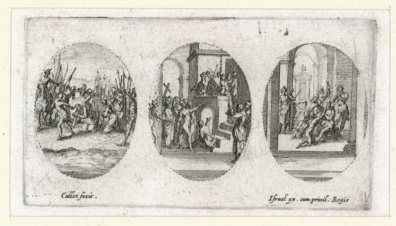 Os milagres da Paixão ... (gravura) de Jacques Callot
