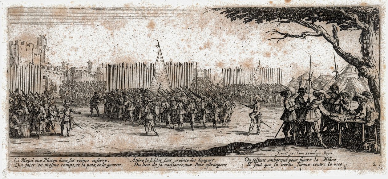 As misérias e os infortúnios da guerra ... (gravura) de Jacques Callot