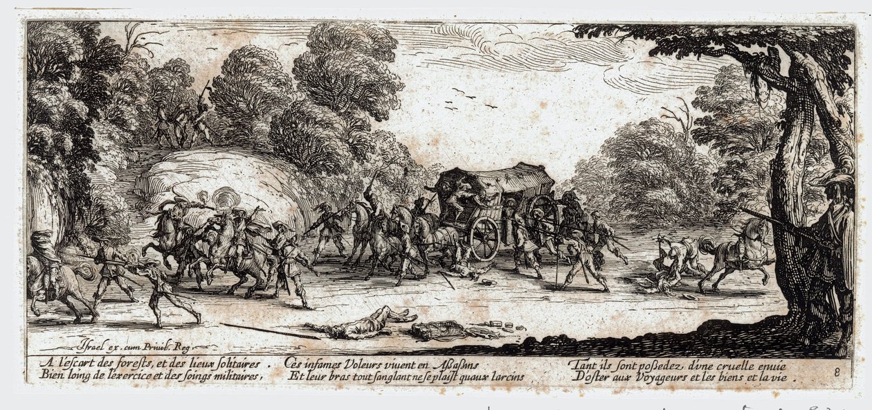As misérias e os infortúnios da guerra ... (gravura) de Jacques Callot