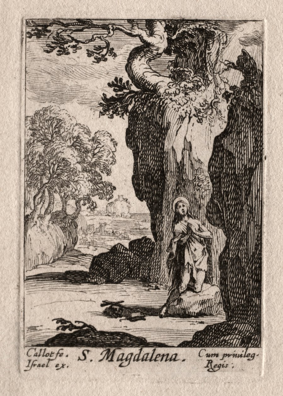 Os Penitentes: S. Madeleine Arrependida de Jacques Callot