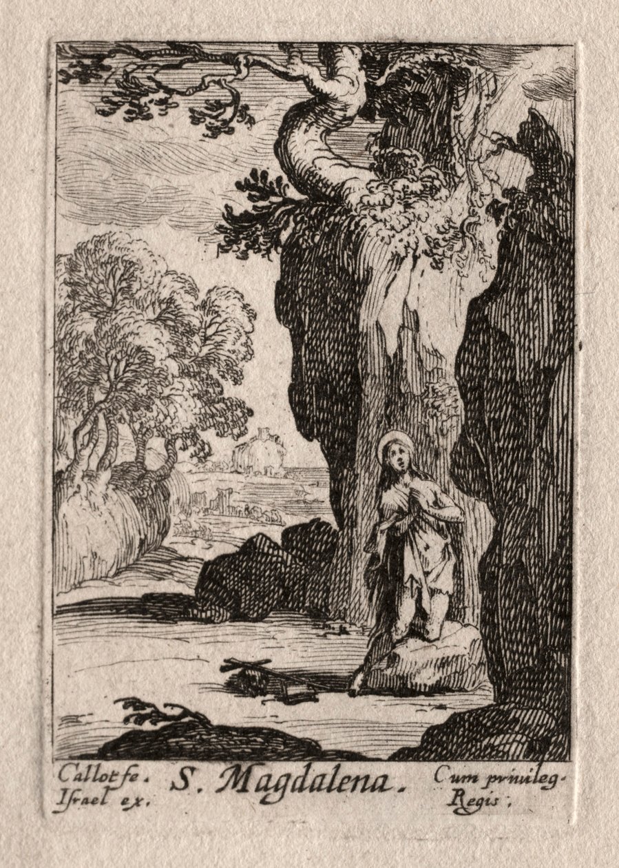 Os Penitentes: St. Madeleine de repente. de Jacques Callot