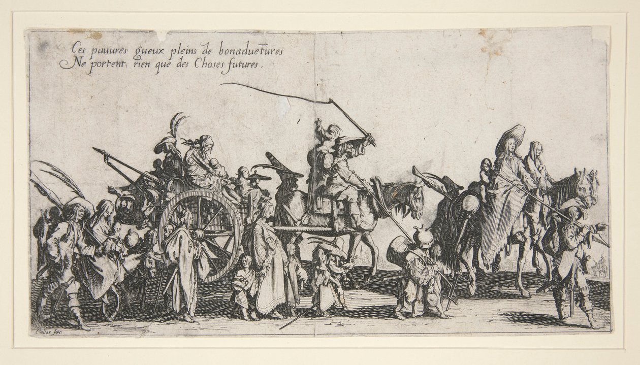 Os ciganos em marcha; EU de Jacques Callot