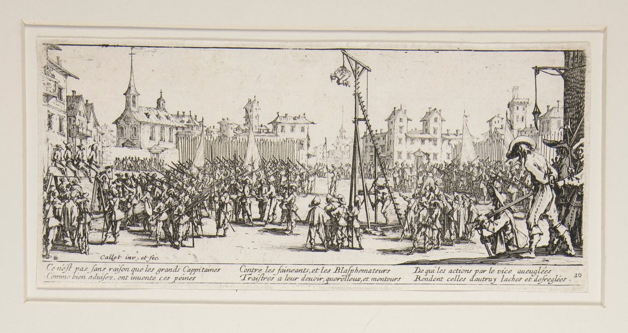 As grandes misérias da guerra: No. 10 - L de Jacques Callot