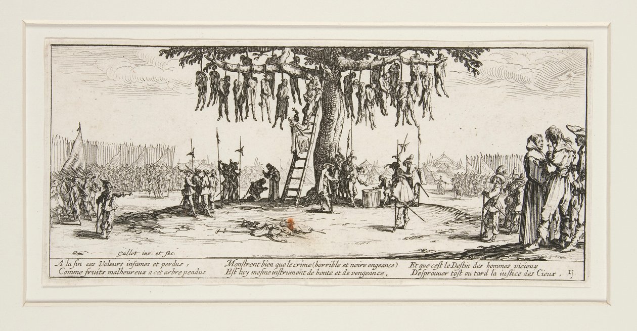 As grandes misérias da guerra: N. 11 - O enforcamento de Jacques Callot