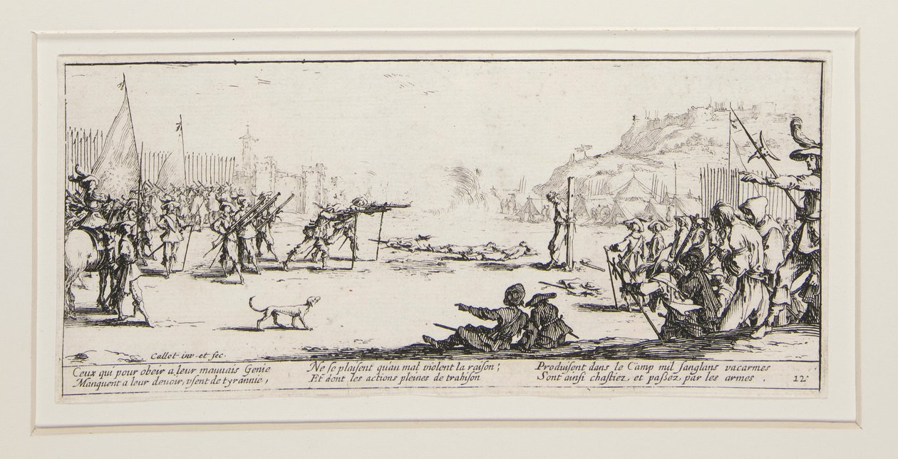 As grandes misérias da guerra: N.º 12 - O de Jacques Callot