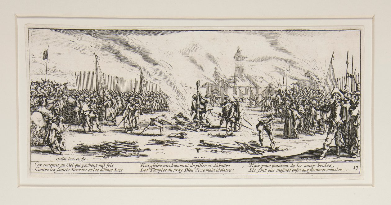 As grandes misérias da guerra: nº 13 - A estaca de Jacques Callot