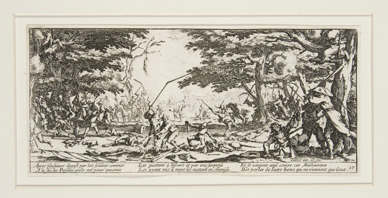 As grandes misérias da guerra: N.º 17 - A vingança dos camponeses de Jacques Callot