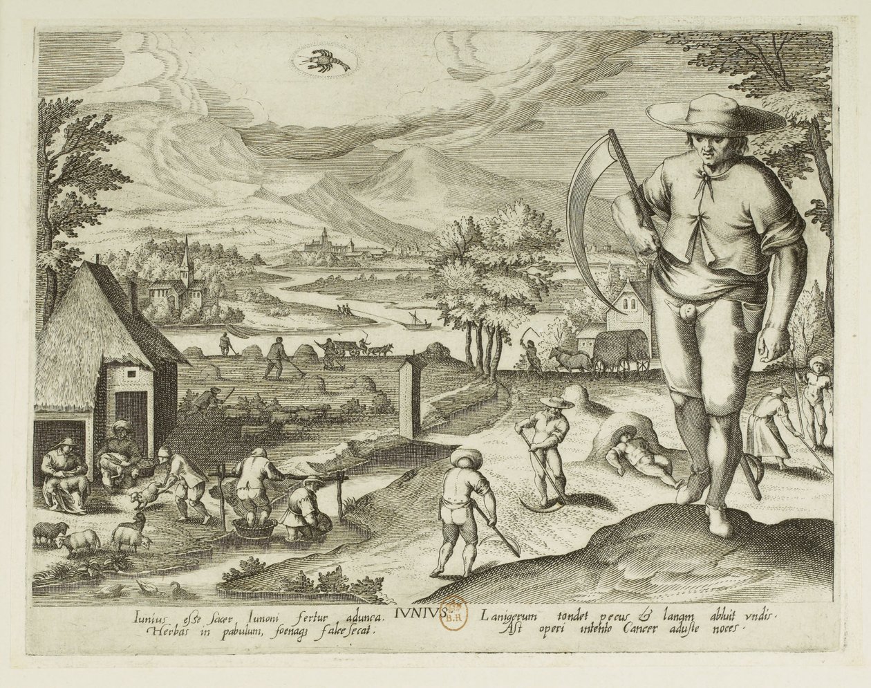 Meses. 6, junho de Jacques Callot