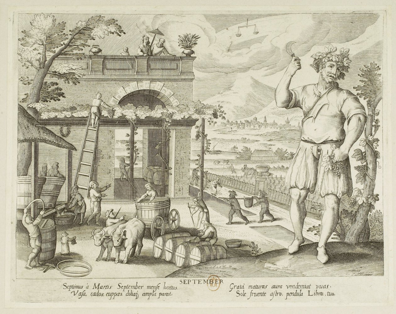 Meses. 9, setembro de Jacques Callot