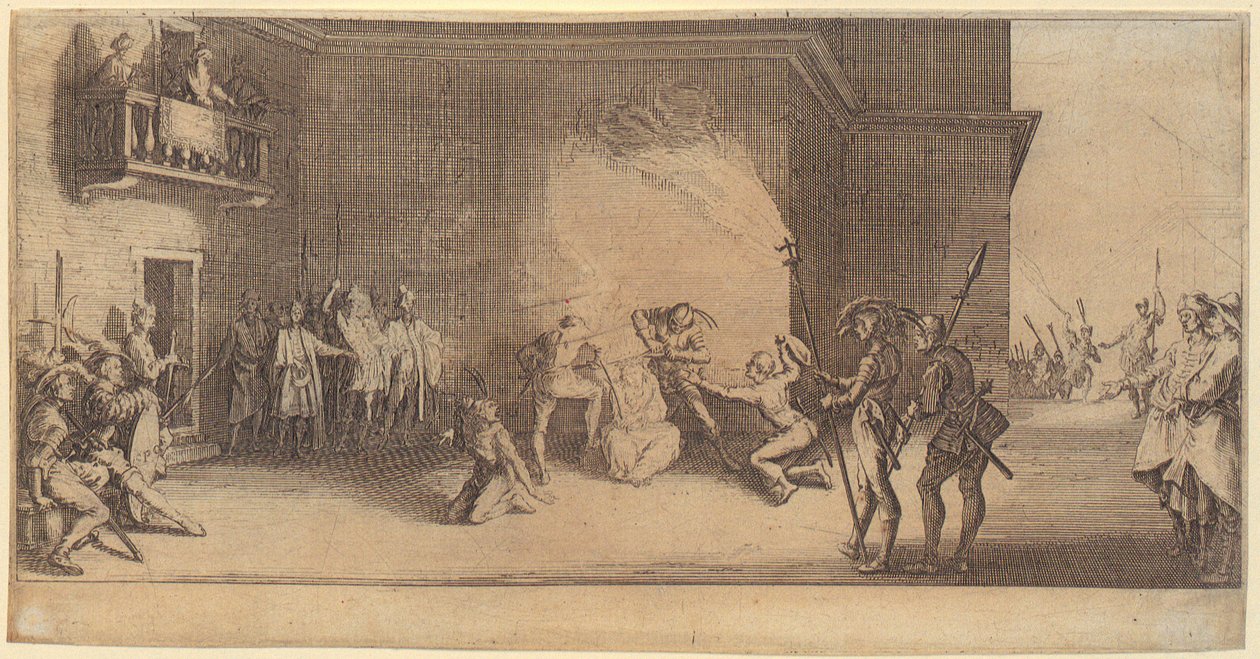 A Última Ceia, folha 2 da série «A Grande Paixão» de Jacques Callot