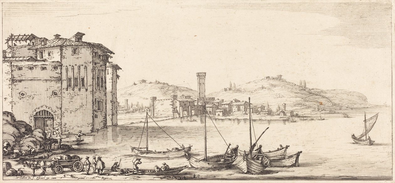 Carregamento de mercadorias de Jacques Callot