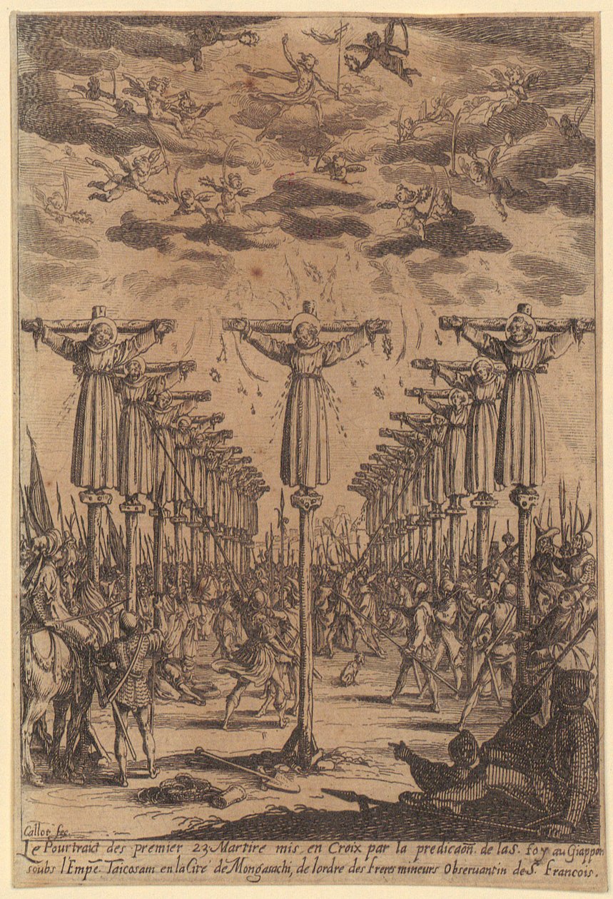 Mártires do Japão de Jacques Callot