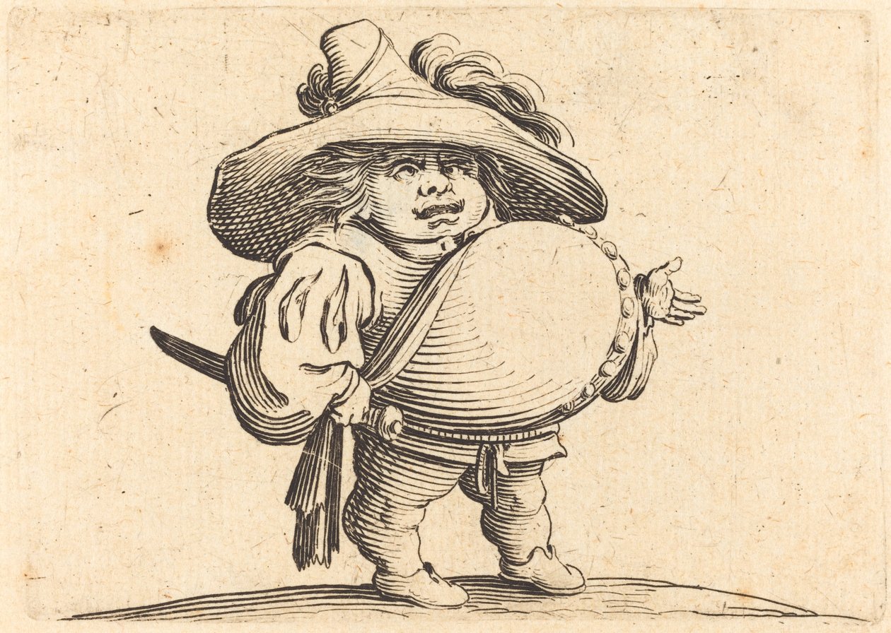 Homem com barriga grande de Jacques Callot
