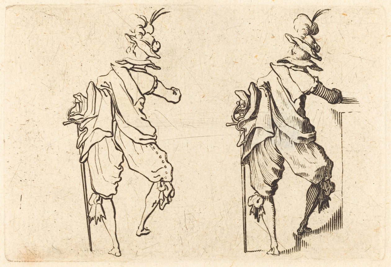 homem com espada de Jacques Callot