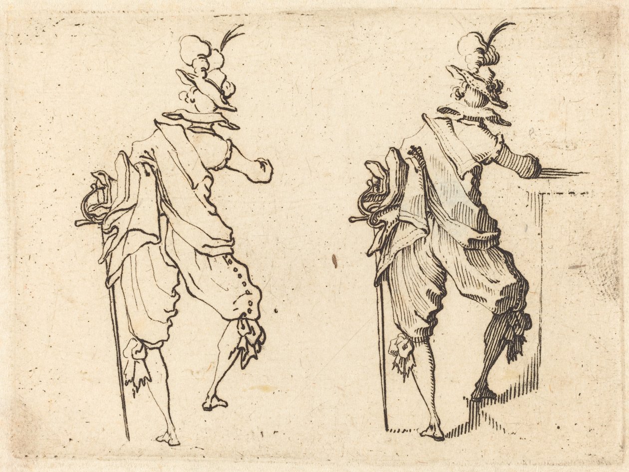 homem com espada de Jacques Callot