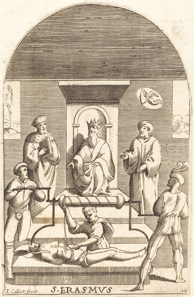 Martírio de São Erasmo, 16081611. de Jacques Callot