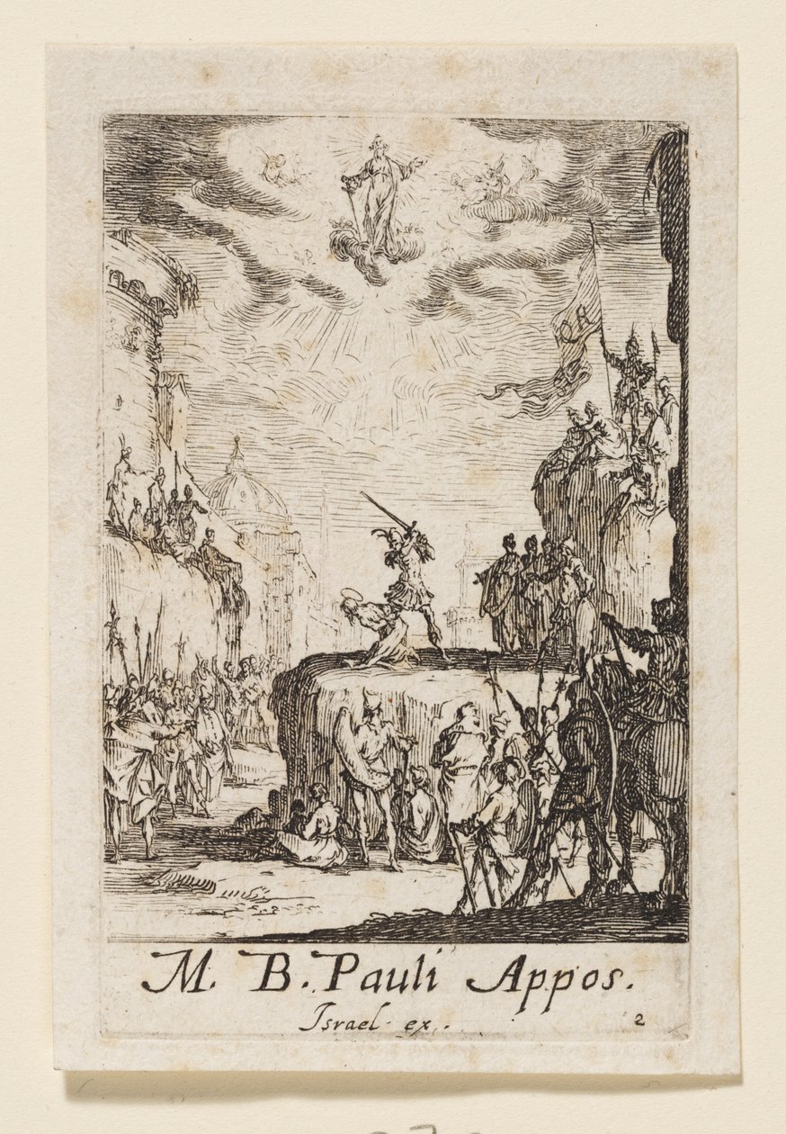 Martírio de São Paulo Apóstolo (Martírio do bem-aventurado apóstolo Paulo) de Jacques Callot
