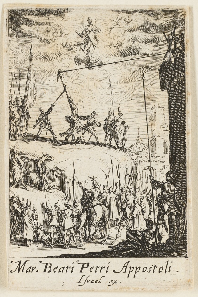 Martírio de São Pedro, capítulo 1 de Os Martírios dos Apóstolos de Jacques Callot
