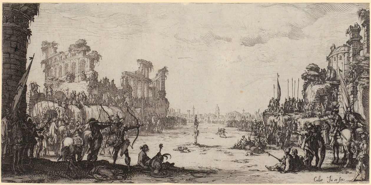 Martírio de São Sebastião de Jacques Callot