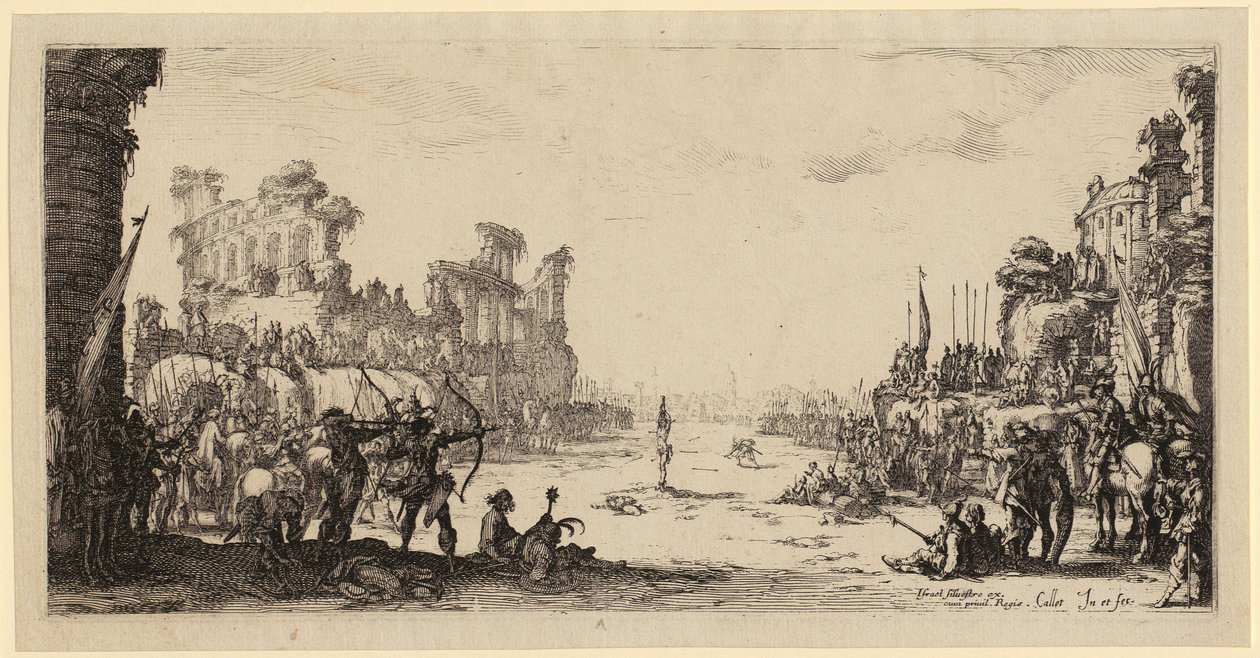 Martírio de São Sebastião de Jacques Callot