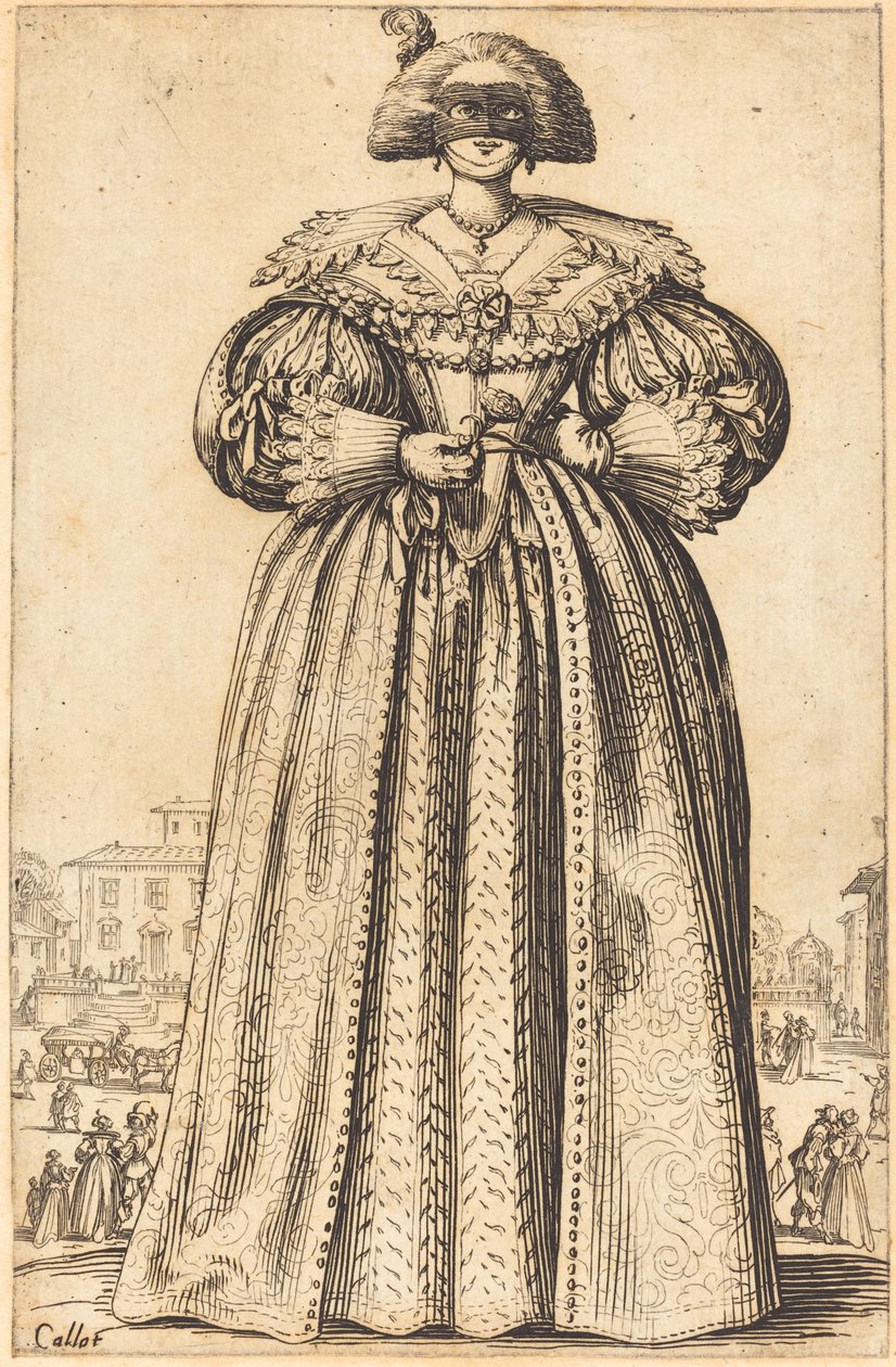 Mulher Nobre Mascarada de Jacques Callot