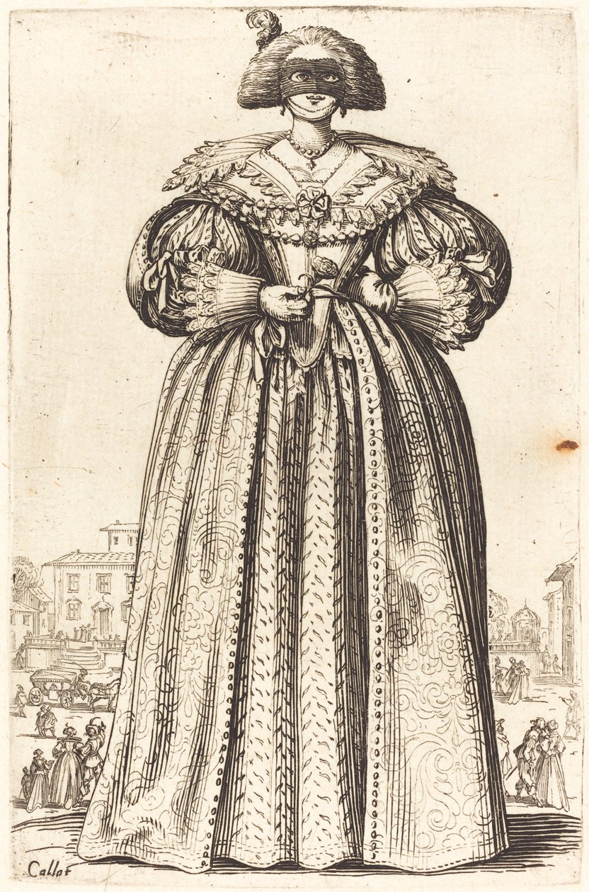 Mulher Nobre Mascarada de Jacques Callot