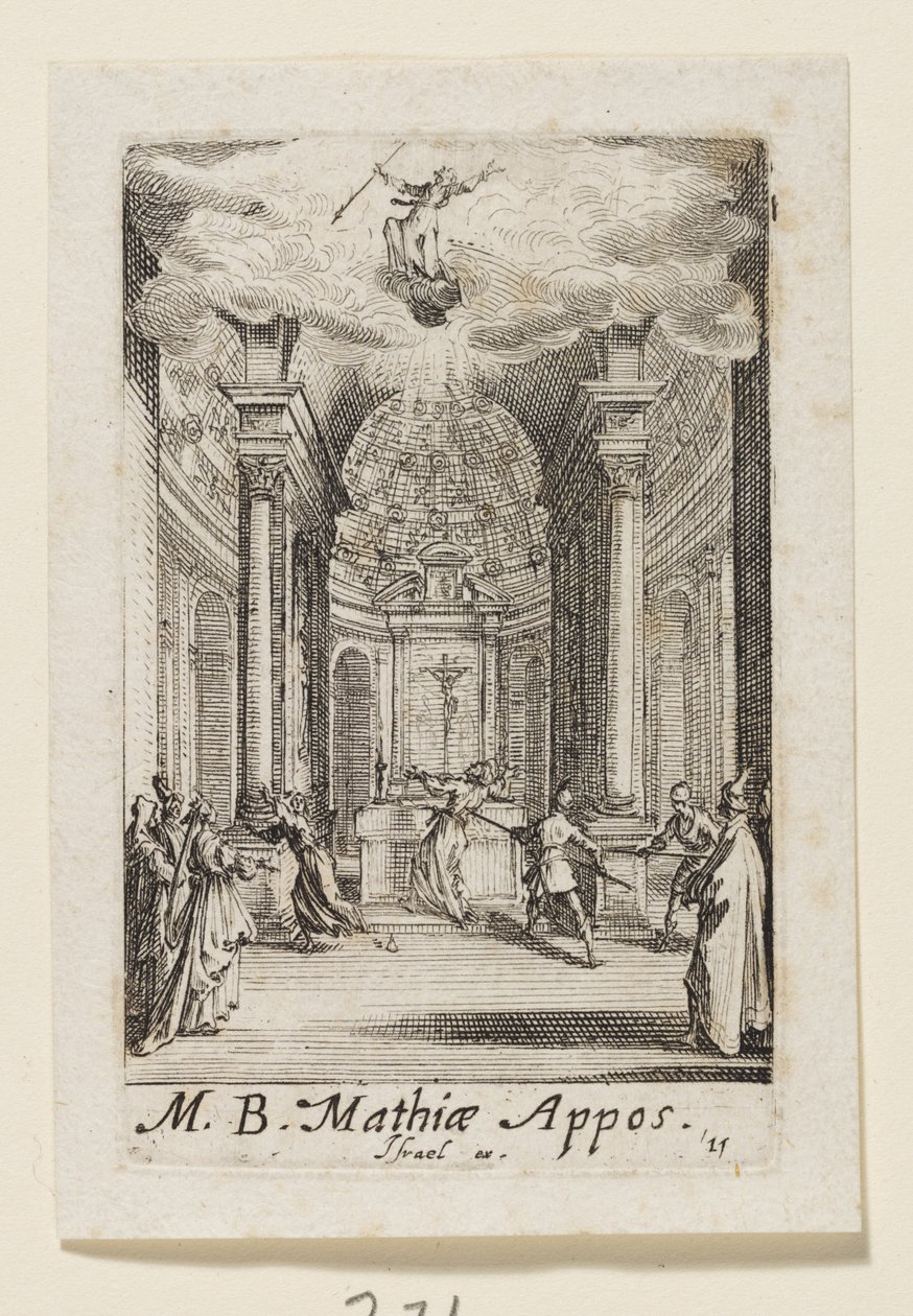 Mateus, o Apóstolo (Mathiae Appos.) de Jacques Callot