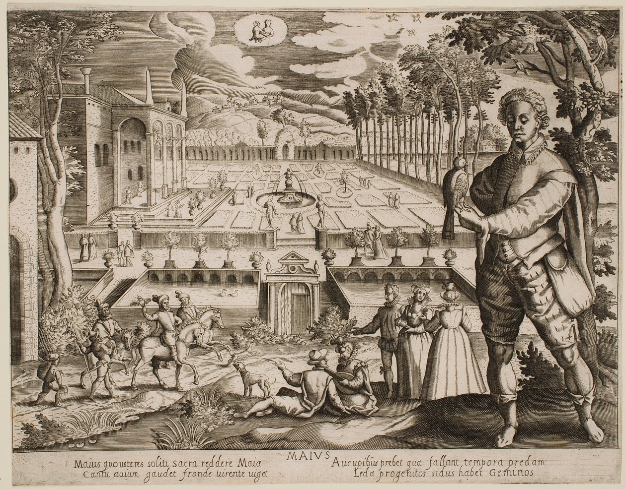 Maio, da série «Os Meses» de Jacques Callot