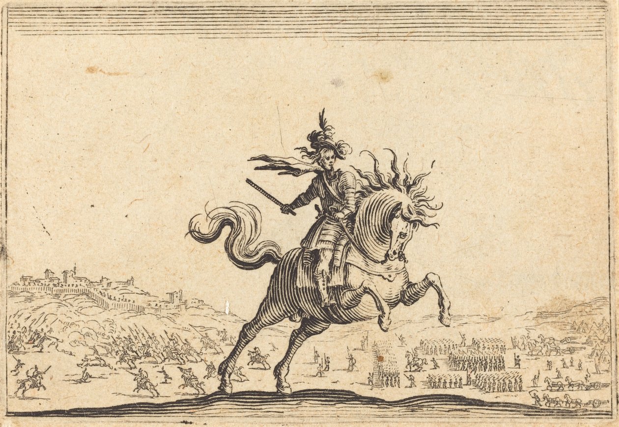 Comandante Militar a Cavalo, c. 1622. de Jacques Callot