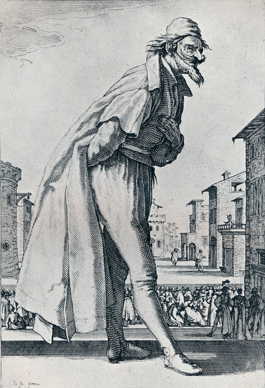 Não. IV.- O Grande Pantalão, c1620-1635, 1924 de Jacques Callot