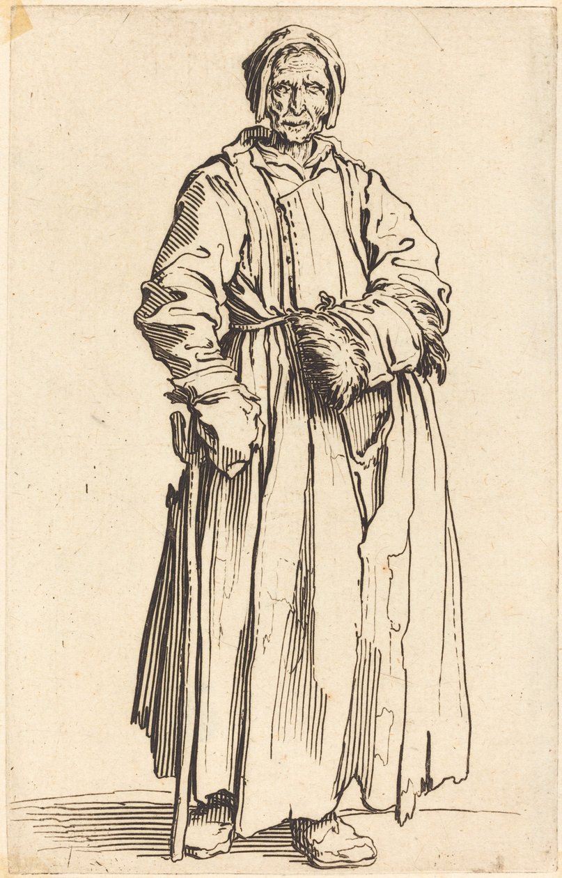 Mulher de um olho, c. 1622. de Jacques Callot