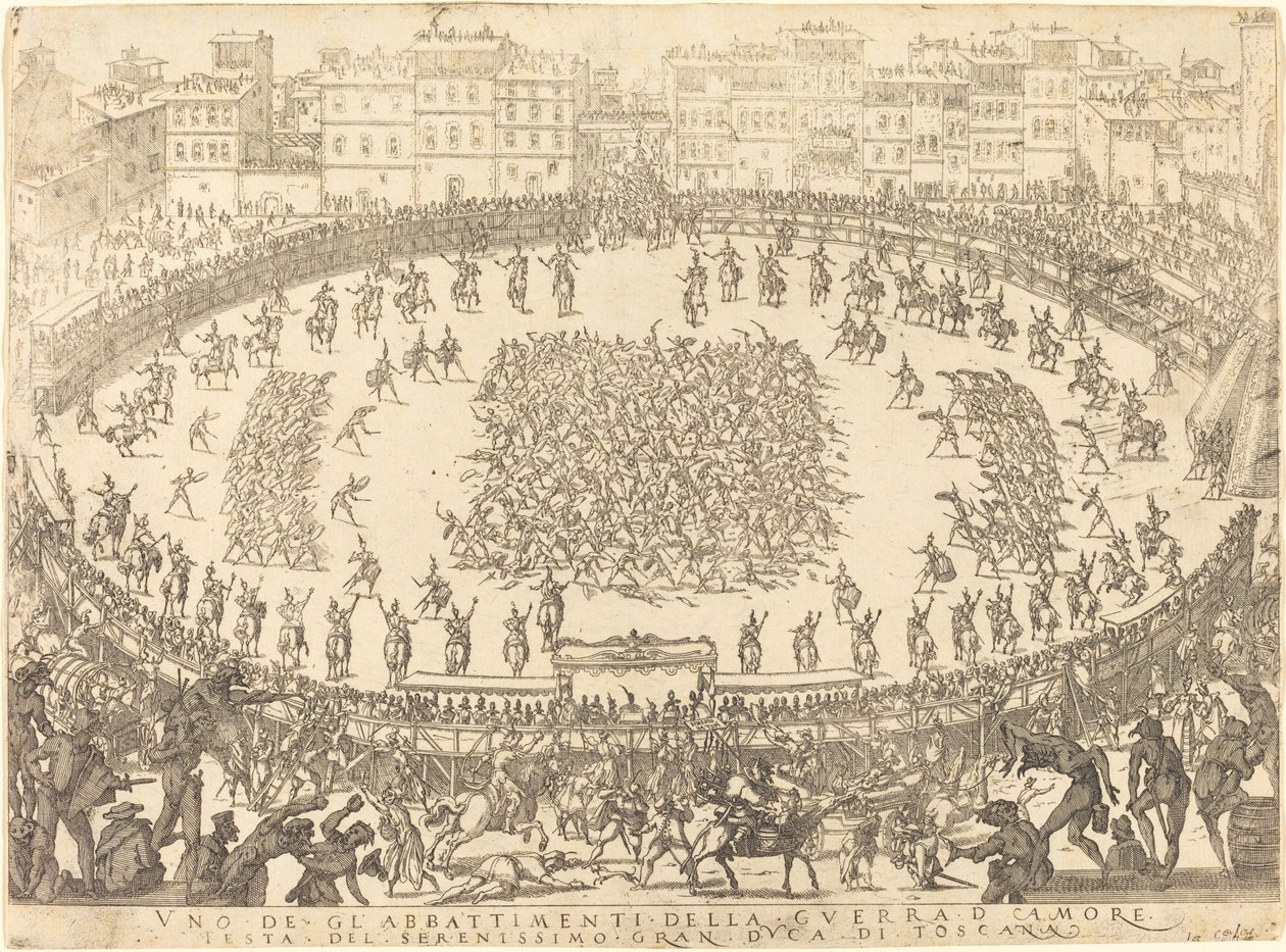 Um dos Combates de Infantaria de Jacques Callot