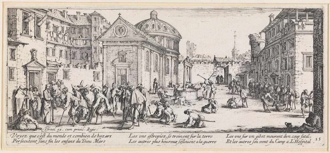 Feridos de guerra de Jacques Callot