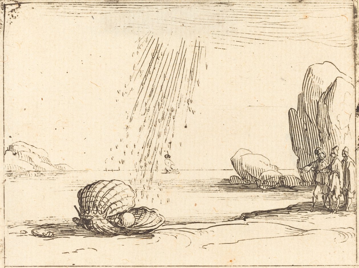 Ostra com pérola de Jacques Callot