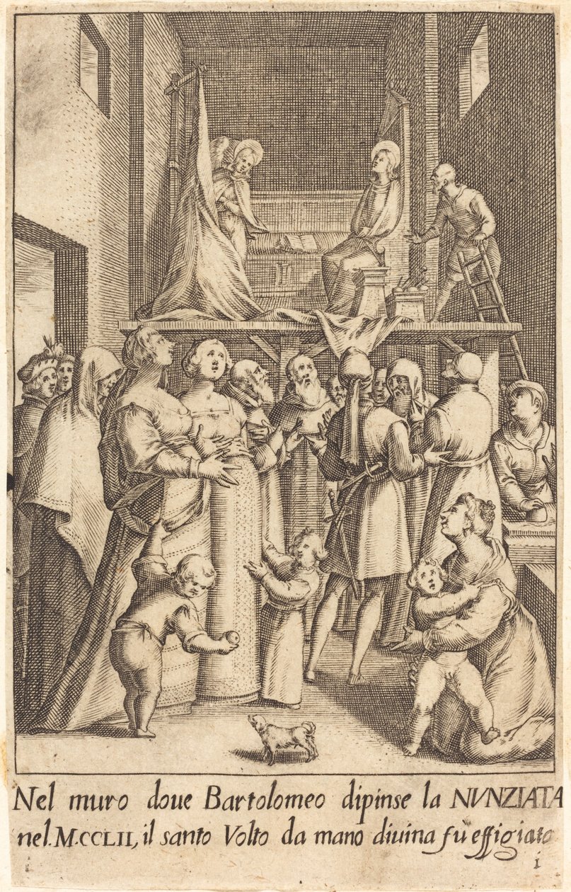 Pintura da Anunciação de Jacques Callot