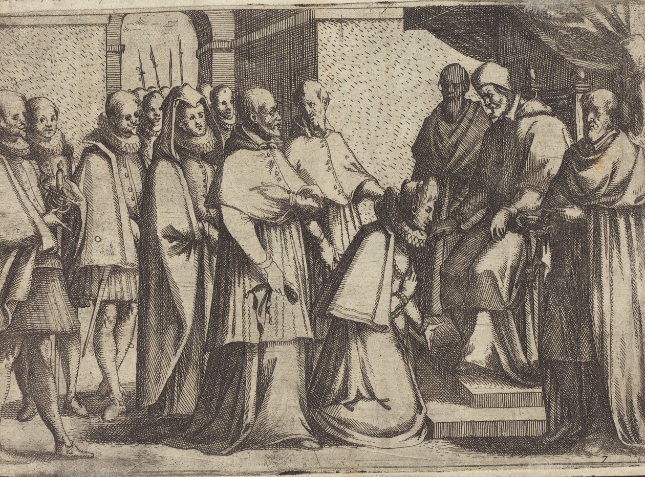 Audiência Papal [verso] de Jacques Callot